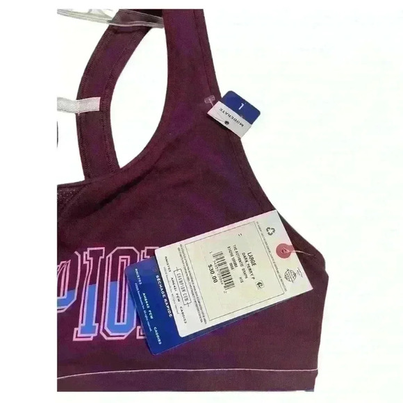 Champion Sport Bra Women's The Authentic Dark Purple Size L Athletic Gym Outdoor - Picture 6 of 8